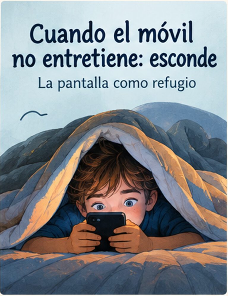 Cuando el móvil no entretiene: esconde. La pantalla como refugio.