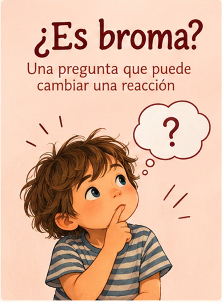 ¿Es broma?: una pregunta que puede cambiar una reacción.