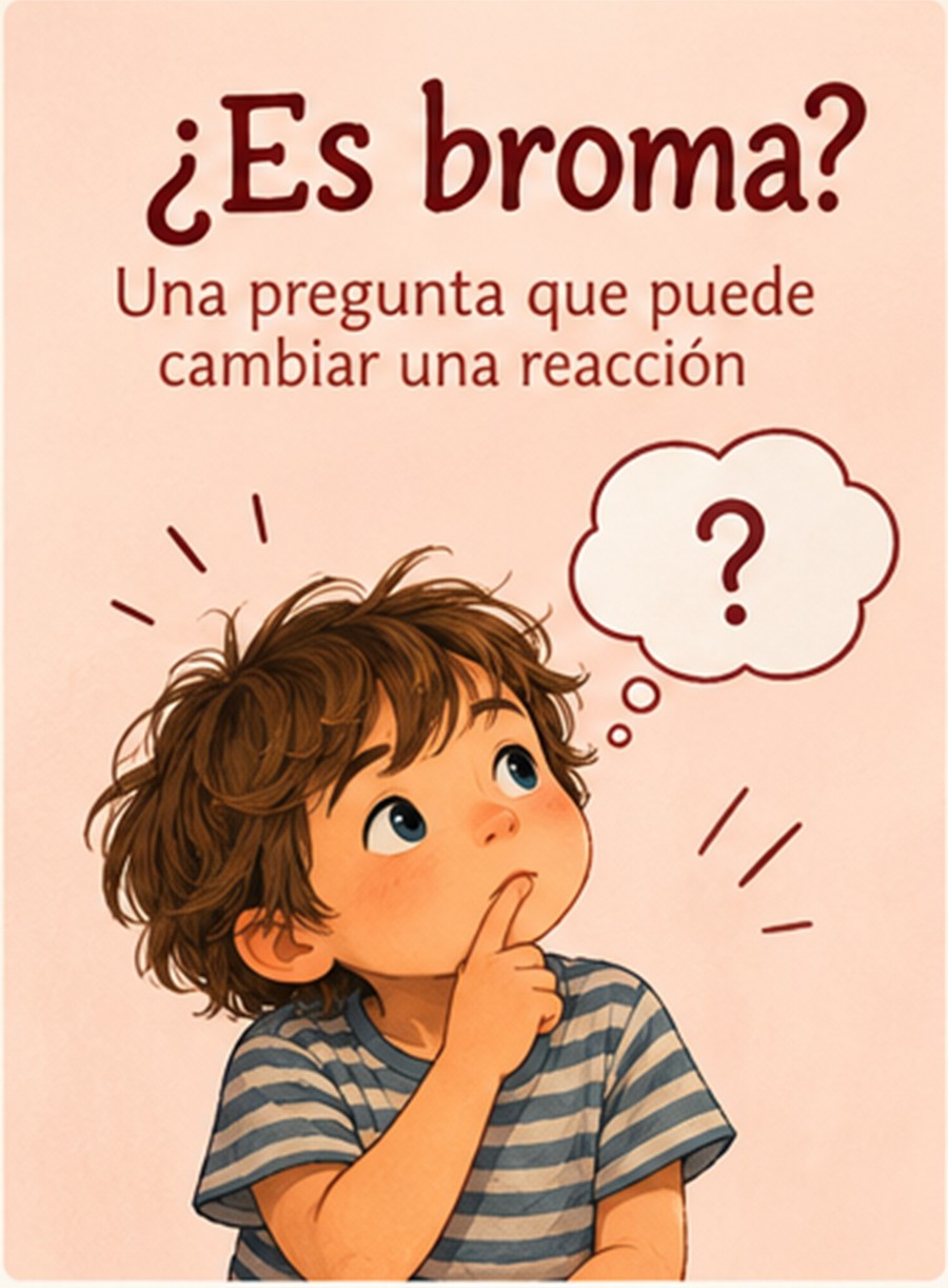 ¿Es broma?: una pregunta que puede cambiar una reacción.